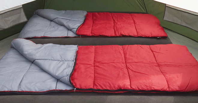 Two Ozark Trail 50 Degree Warm Weather Rectangular Sleeping Bags Two Ozark Trail 50 Degree Warm Weather Rectangular Sleeping Bags