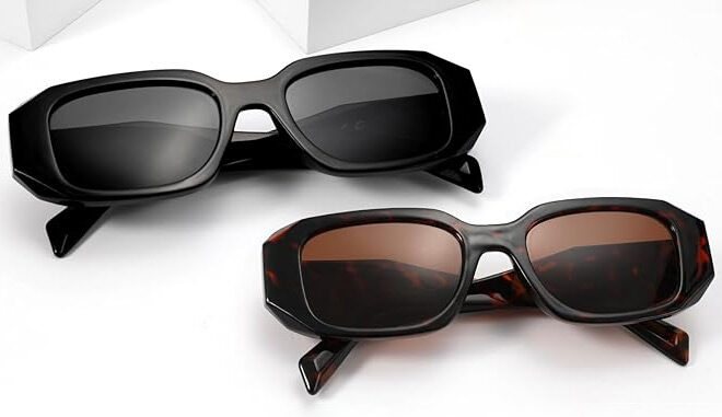 Two Trendy Rectangle Sunglasses Two Trendy Rectangle Sunglasses