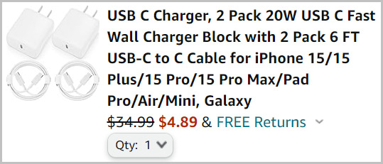 USB C Chargers at Checkout USB C Chargers at Checkout
