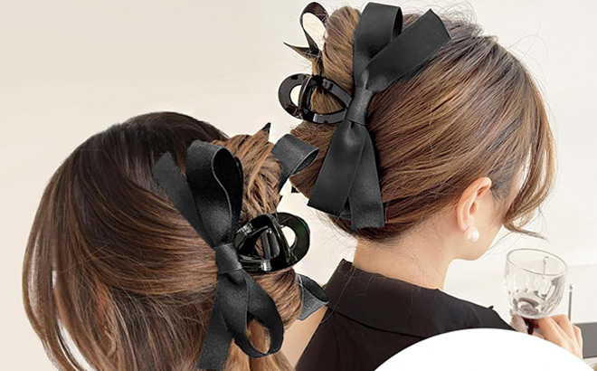 4 Piece Bow Hair Clips