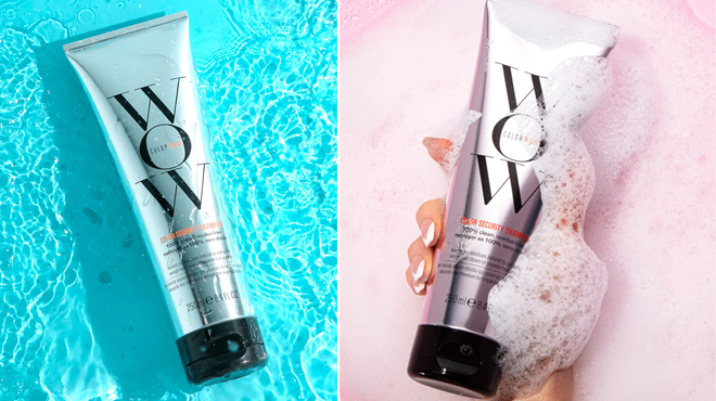 A Person Holding a Color Wow Color Security Shampoo