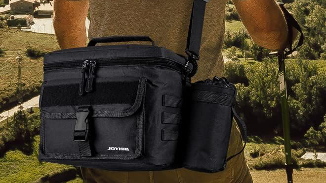 A Person carrying a Joyhill Tactical Lunch Box A Person carrying a Joyhill Tactical Lunch Box