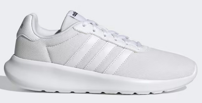 Adidas Womens Lite Racer 3 0 Shoes in Cloud White Color Adidas Womens Lite Racer 3 0 Shoes in Cloud White Color