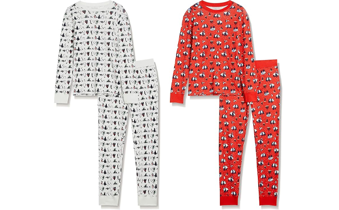 Amazon Essentials Mens Knit 2 Piece Pajama Sets in Two Colors