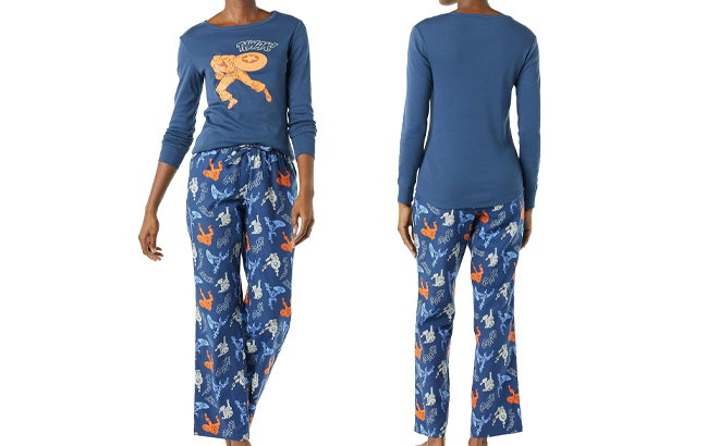 Amazon Essentials Womens Flannel Pajama Sleep Set