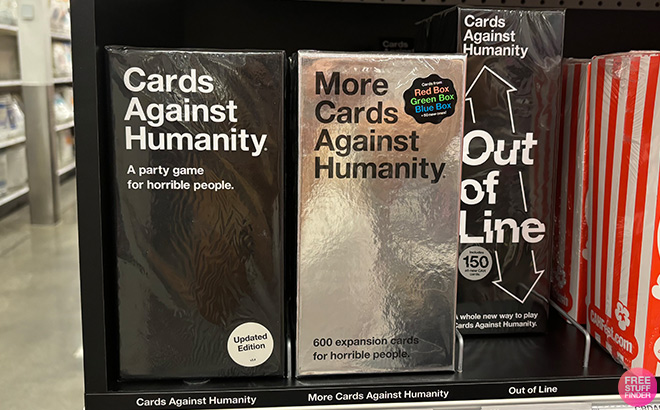 Cards Against Humanity on a Shelf Cards Against Humanity on a Shelf