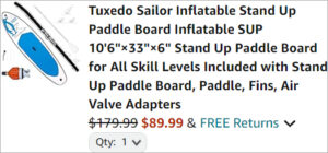 Checkout page of Tuxedo Sailor Inflatable Stand Up Paddle Board Checkout page of Tuxedo Sailor Inflatable Stand Up Paddle Board