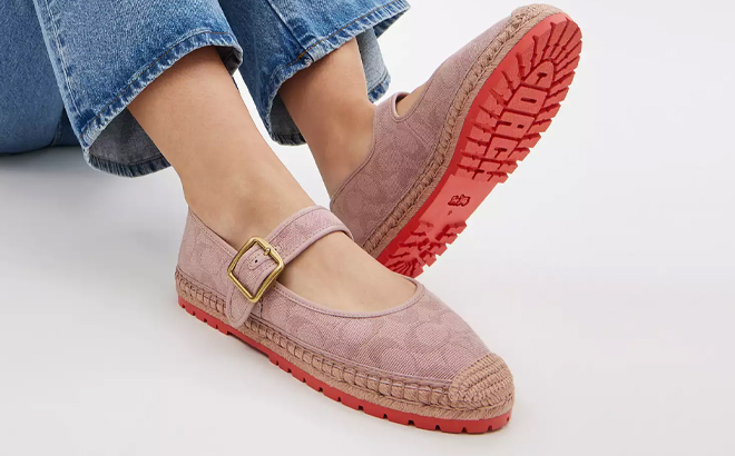 Coach Outlet Courtney Espadrille In Signature Canvas