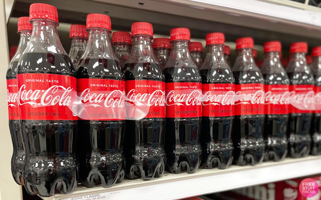 Coca Cola 6 Pack on a Shelf