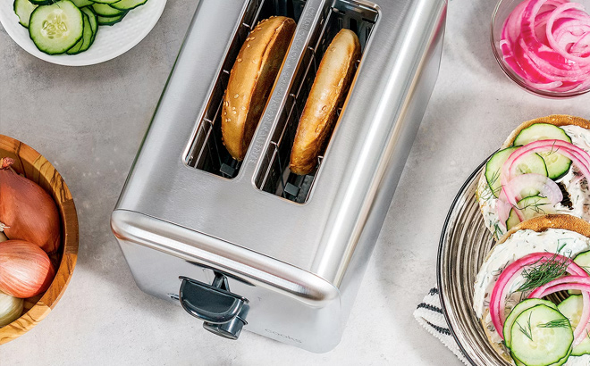Cooks 2 Slice Stainless Steel Toaster Top