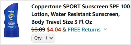 Coppertone Sunscreen Checkout Coppertone Sunscreen Checkout