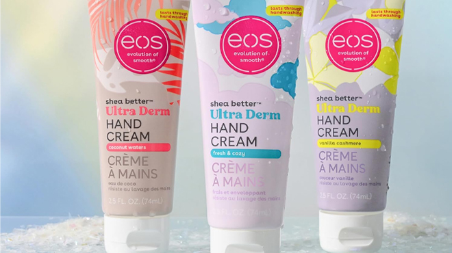 Eos Shea Better Coconut Waters Fresh and Cozy and Vanilla Cashmere Hand Creams Eos Shea Better Coconut Waters Fresh and Cozy and Vanilla Cashmere Hand Creams