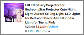 Fulen Galaxy Projector Night Light Final Price with Promo Code at Amazon Fulen Galaxy Projector Night Light Final Price with Promo Code at Amazon