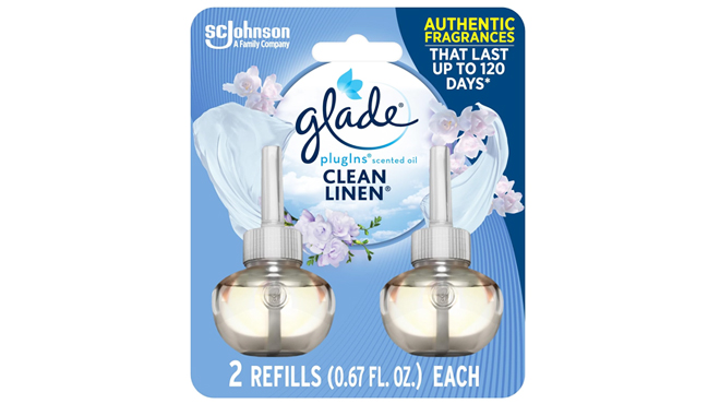 Glade Plugins Refills Air Freshener 2 Count Clean Linen