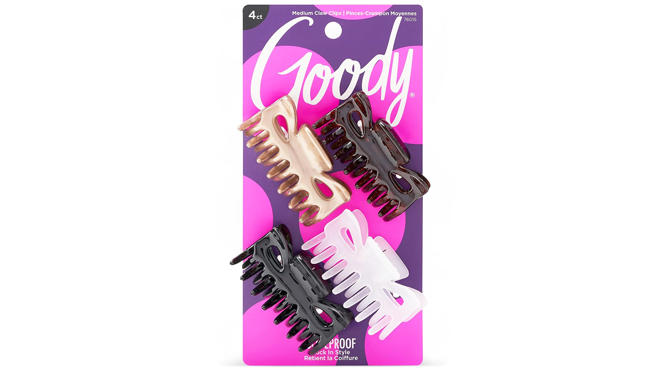 Goody Classics 4 Count Medium Claw Clips Goody Classics 4 Count Medium Claw Clips