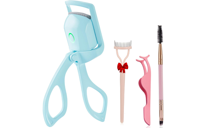 Heated Eyelash Curler 4 Piece Set