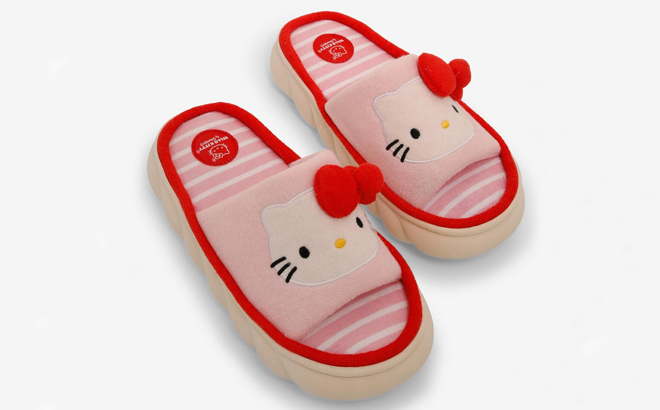 Hello Kitty Terrycloth Chunky Slides Hello Kitty Terrycloth Chunky Slides