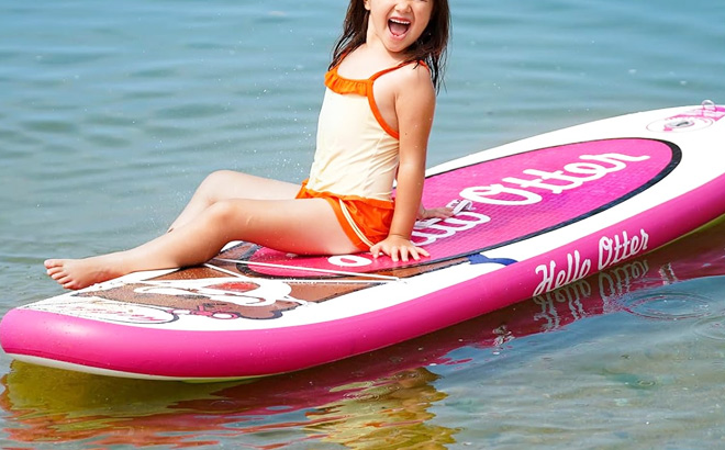 Inflatable Stand Up Paddle Board in Pink Inflatable Stand Up Paddle Board in Pink