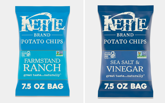 Kettle Brand Sea Salt and Vinegar Kettle Potato Chips Gluten Free Kettle Brand Sea Salt and Vinegar Kettle Potato Chips Gluten Free