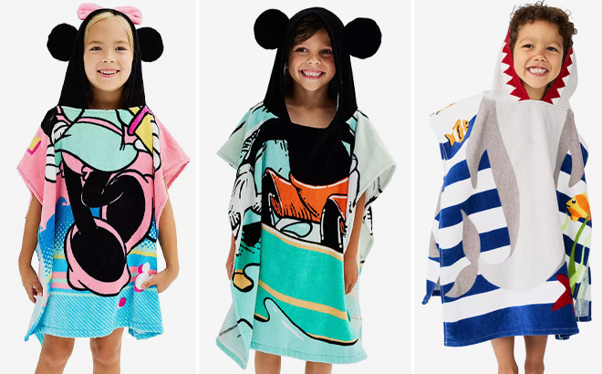 Kids Hooded Towel Poncho Kids Hooded Towel Poncho