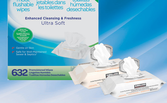 Kirkland Signature Moist Flushable Wipes Kirkland Signature Moist Flushable Wipes