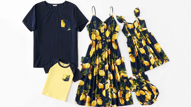 Lemon Tank Family Matching Outfits