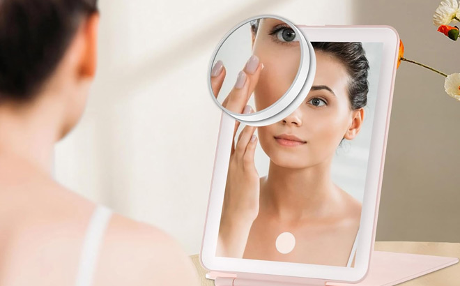 Lighted Travel Makeup Mirror Lighted Travel Makeup Mirror