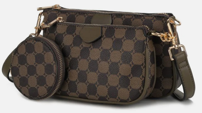 MKF 3 Piece Crossbody Handbag Set MKF 3 Piece Crossbody Handbag Set
