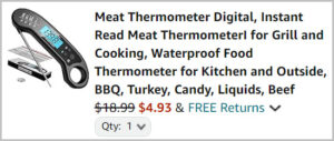 Meat Thermometer at Checkout Meat Thermometer at Checkout