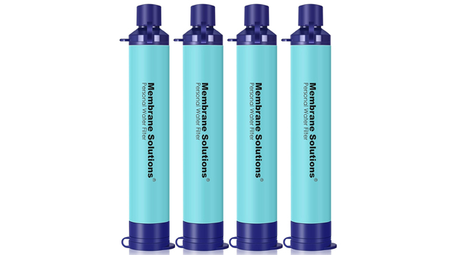Membrane Solutions Straw Water Filter 4 Pack Membrane Solutions Straw Water Filter 4 Pack