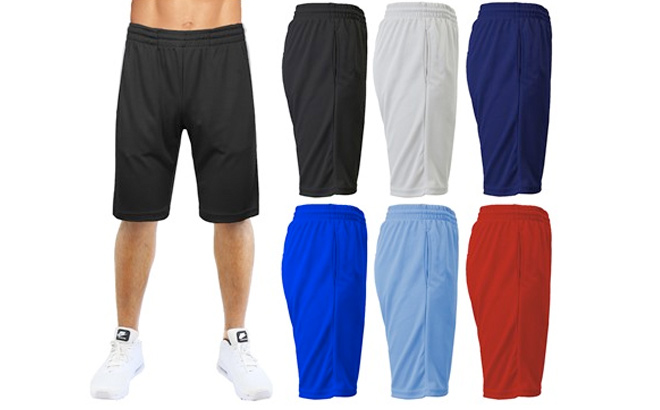 Mens 3 Pack Moisture Wicking Performance Active Mesh Shorts Sizes S 2XL Mens 3 Pack Moisture Wicking Performance Active Mesh Shorts Sizes S 2XL