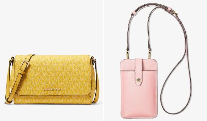 Michael Kors Medium Logo Convertible Crossbody Bag and Saffiano Leather Smartphone Crossbody Bag Michael Kors Medium Logo Convertible Crossbody Bag and Saffiano Leather Smartphone Crossbody Bag