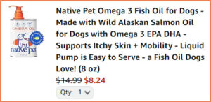 Native Pet Fish Oil at Checkout Native Pet Fish Oil at Checkout