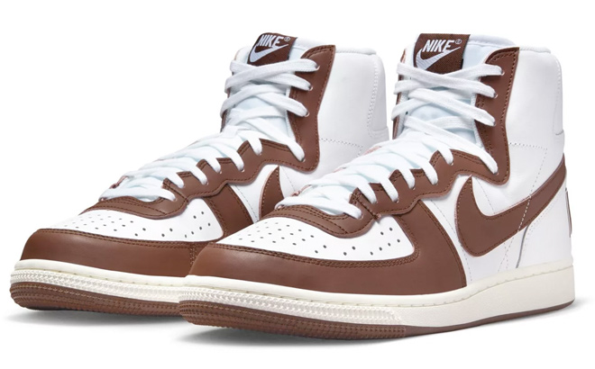 Nike Terminator high sneakers in brown and white Nike Terminator high sneakers in brown and white