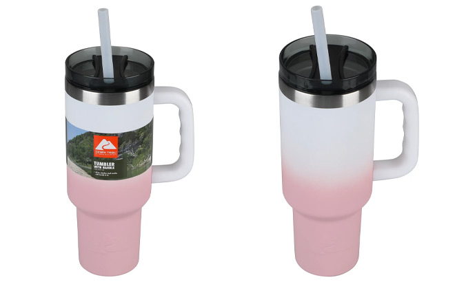 Ozark Trail 40 Ounce Steel Tumbler on a White Background Ozark Trail 40 Ounce Steel Tumbler on a White Background