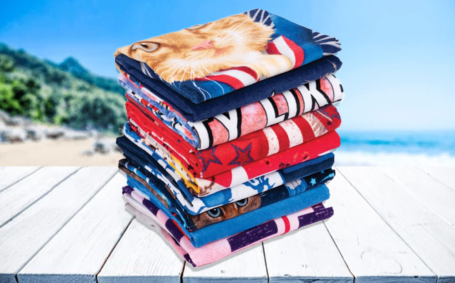 Patriotic Quick Dry Beach Towels