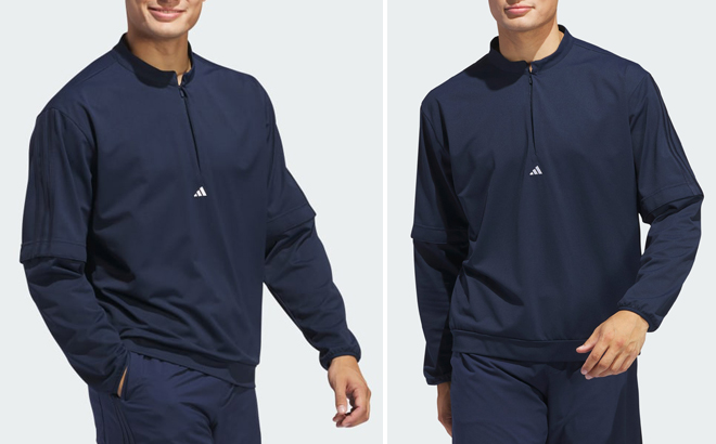 People Wearing Adidas Mens Half Zip Pullover