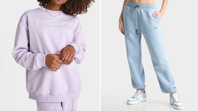 Pink Soda Sport Womens Fuse Crewneck Sweatshirt and Supply Demand Womens Astro Jogger Pants Pink Soda Sport Womens Fuse Crewneck Sweatshirt and Supply Demand Womens Astro Jogger Pants