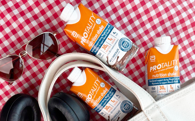 Protality Nutrition Shakes on a Table Protality Nutrition Shakes on a Table