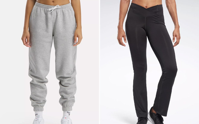 Reebok Womens Identity Small Logo Fleece Joggers