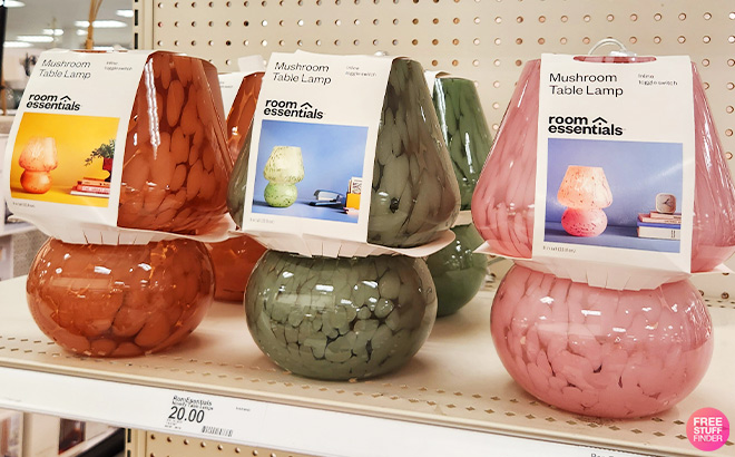 Room Essentials Mushroom Lamps