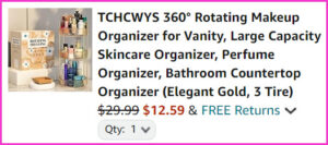 Rotating Makeup Organizer at Checkout Rotating Makeup Organizer at Checkout