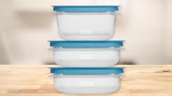 Rubbermaid 6 Piece Food Storage Container Set Rubbermaid 6 Piece Food Storage Container Set