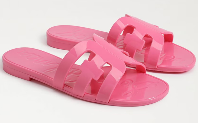Sam Edelman Bay Jelly Slide Sandals in Pink Sam Edelman Bay Jelly Slide Sandals in Pink