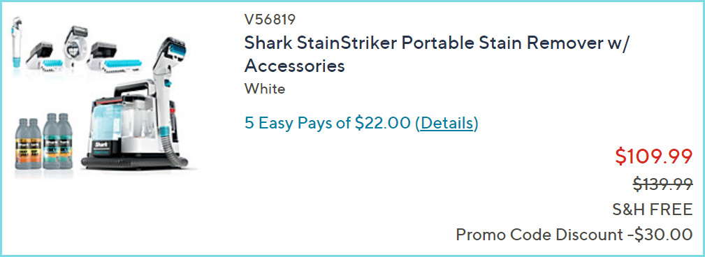 Shark StainStriker at Checkout Shark StainStriker at Checkout