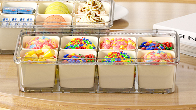 Snackle Box Container on a Table Snackle Box Container on a Table