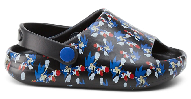 Sonic the Hedgehog Toddler Boys Comfort Slide Sandals Sonic the Hedgehog Toddler Boys Comfort Slide Sandals
