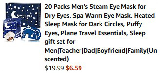 Steam Eye Masks Final Price at Checkout Steam Eye Masks Final Price at Checkout