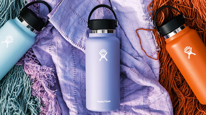 Three Hydro Flask Water Bottles
