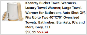 Towel Warmer Bucket Screenshot